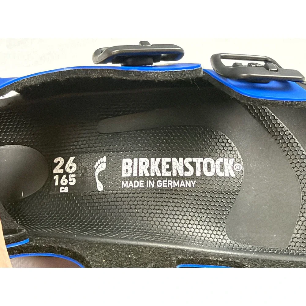 NWT Birkenstock Mogami Terra Kids Sandals Ultra Blue Black Size 26 Toddler 8-8.5